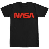 Muški NASA Classic Logo Grafički tee crni veliki