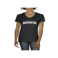 Normalno je dosadno - Ženska majica V-izrez kratki rukav, do žena Veličina 3XL - Washington