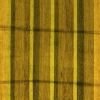 Ahgly Company Indoreni pravokutnik Sažetak žuti modernim prostirkama područja, 8 '12 '