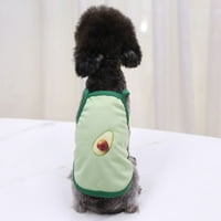 Wirlsweal Cuted Dog Puppy bez rukava Avokado Dinosaur Print Vest Camisole Petge Odjeća