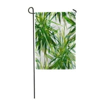 Otisak palmi listovi ručno digitalni crtež i akvarel botanička bašta zastava ukrasna zastava kuća baner