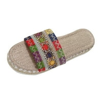 Ženske sandale sandale etničke stile debele dna ribe cipele za uteza za vrte za tkanje bombonskih boja