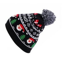 Unise božićni šešir zimski pleteni kukičani beanie santa šešir za žene muškarci