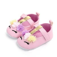 Novorođena dječja djevojka cvjetna mekana potplata cipele od kožne cipele meke jedine krevetiće cipele