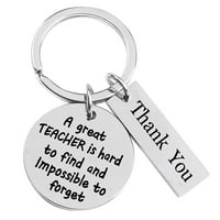 Dan učitelja Keychain Keychain Privjesak za ključeve za nastavnike za nastavnike Nakit za ključeve B