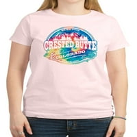 Cafepress - Crested Butte Stari krug Ženska lagana majica - Ženska klasična majica