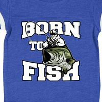 Inktastic rođen za riblje poklon dječji dječak ili dječji dječji bod