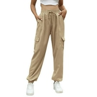 Xinqinghao žene jogger hlače dame modne ležerne radne hlače labave dukseve pune boje plus veličina ženske