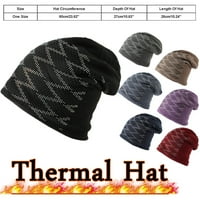 Žene Muškarci Flannel Hat Winter Hats Mekani Slouchy topli šešir Izolirani termalni topli zimski šešir