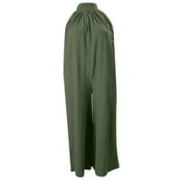 Colisha Womens Topsuits Duge pantalone bez rukava Crta za revra za rezanje Ljeta Solid Color Harem Pant