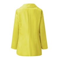 HGW kaputi za žene plus veličine Ženska casual Solid Colore Laigan Cardigan sa džepnim reverima dugim