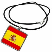 3Droza Španija zastava - Ogrlica sa privjeskom