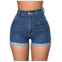 Baycosin kratke hlače za žene Ljetne hlače traperice visoki struk SLIM SPLICE Dno plaže
