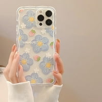 Toyella Girls 'Modna futrola za mobilne telefone sa valovitim rubnim uljem slikarstvo borovnica cvijet