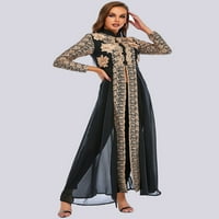 Fridayin ženski šarmantan banketni stil visokog ogrlice uzorak slim abaya