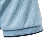 Muška majica kratkih rukava majica modne ležerne boje koja odgovara majici svijetlo plava l