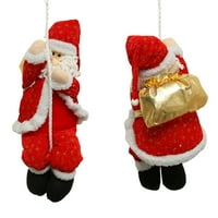 Jedan otvor Božićni privjesci Santa plišani tkanini CLAUS lutka ukras za vješanje ARTWARE za djecu za