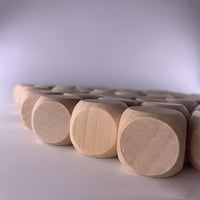 Prazne drvene kockice nedovršene kocke za drvo kvadratne blokove DIY CRAFT