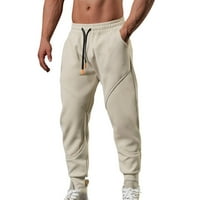 Muško proljeće casual fitness trkački pantalona za crtanje labavih struka Boja podudaranja hlače džep