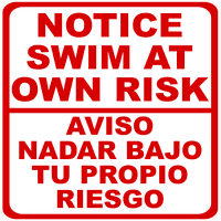 Dvojezično navođenje plivanja na vlastitom znaku rizika