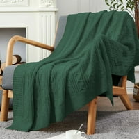 Bacanje pokriva za kauč, stolica, kauč, tkani Chenille Pletene baca za krevet, mekani ugodan topli pokrivač,