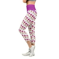 Aaiaymet joga hlače Žene cvjetne pilate Šarene prilagođene gamaše ispisa pantalone za trčanje hlače