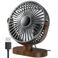 Ljetni USB ventilator, brzina prijenosni Personalni stolni ventilator, dual 360 ° Podešavanje mini ventilatora,