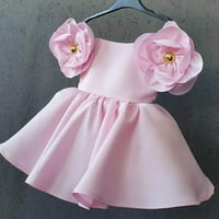 1- Godine TODDLER Djevojke za djevojčice Swing haljina, retro 3D Cvijeće Slatka slatka rođendanska zabava