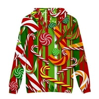 Muška fleece dukseva - Dugi rukav Božićni digitalni print Topli Comfy Turtleneck Najbolje pulover za