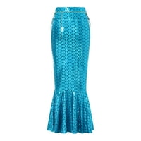 Suknja Karuedoo Mermaid Beach Fish Skala suknja Duga sirena suknja za zabavu Kostimi za žene i djevojke