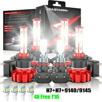 H LED prednja svjetla Hi Lo Magl Sijalice Plug & Play 6000K bijeli od 6