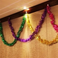 Dianhelloya Long Shiny Garland Tinsel Xmas Tree Ornament ukras za vjenčanje