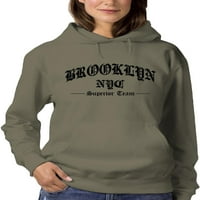Gothic Style Brooklyn Hoodie žene -Image by Shutterstock, ženska srednja