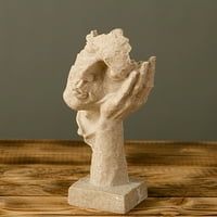Zadržite tihi muškarci figurini minimalističke stil kreativne skulpture za lice za dnevnu sobu stolni