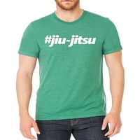 Muška Jiu Jitsu Green Tri Blend Majica C Veliki zeleni