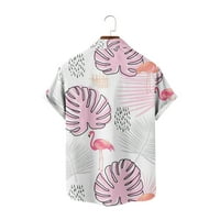 Havajske majice za muškarce kratki rukav Aloha majica na plaži cvjetni ljetni casunski gumb dolje majice