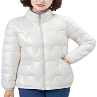 Grianlook Women Bubble dugi rukav kaput vodootporan postolje zadebljana jakna zimska topla puni zip