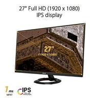 TUF Gaming 27? 1080p monitor - Full HD, IPS, 144Hz, 1ms, ekstremno zamagljivanje, zvučnik, freesuync