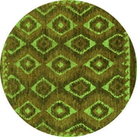 Ahgly Company u zatvorenom okrugle apstraktne zelene moderne prostirke, 3 'runda