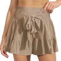 Suknje za žene trendi ljetne strapljene kratke hlače sa širokim nogama s draped culottes suknje