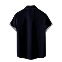 Zermoge Bluzes Majice za muškarce na čišćenju Prodaja Muška Ležerne tipke Božićni tisak sa džepom Bluza