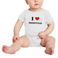 Heart Greenville voli smiješne bebe rompers novorođene odjeće