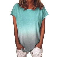 ManXivoo ženski vrhovi Ljetni tisak Veliki kratki rukav labav 3D majica kratkih rukava Ženske majice