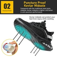 Furuian čelične cipele za nožne prste za muškarce Radne žene tenisice otporne na cipele otporne na klizanje