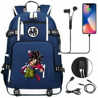 Back backpack Bzdaisy Dragon Goku sa USB punjenjem i prelazom za prijenosnog računala Unise za djecu