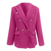 Odijelo kaput Ženska radna kancelarija Blazer jakna otvorena prednji kaputi Osnovna odjeća Lagana karigana