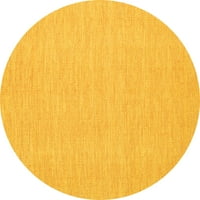 Ahgly Company u zatvorenom okruglima sažetak žuti prostirke savremene površine, 8 'krug