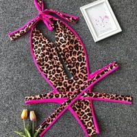 Aufmer ljetni štedni čišćenje ženskih kupaćih kupaćih komisija Dame modni čvrsti leopard restara za