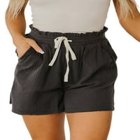 Bomotoo dame Mini pant za vuču elastične struke kratke vruće hlače Solidne boje Ljetne kratke hlače