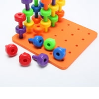 PEG ploča postavljena Montessori terapija Fine igračka za malinu za malinu Pegboard